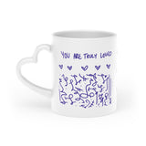 You are truly loved 💜 Heart-Shaped Mug